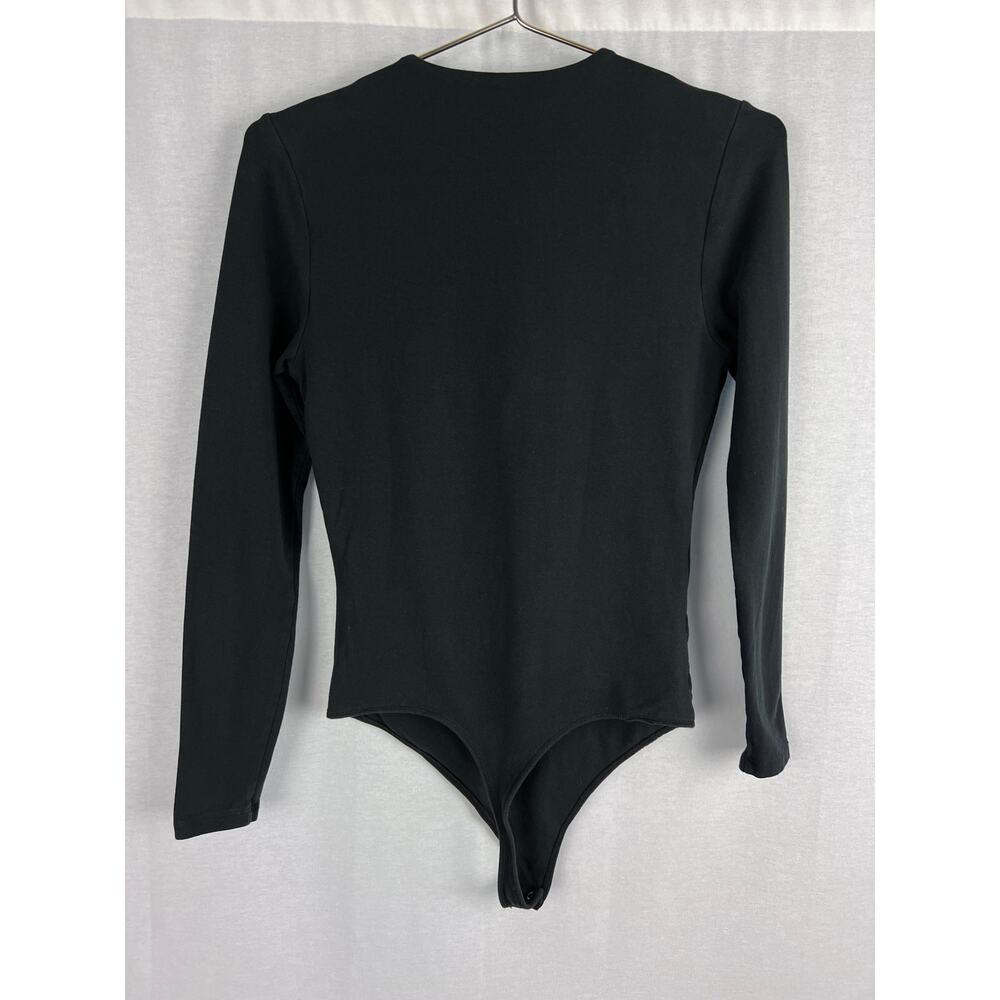 Abercrombie and Fitch Bodysuit Soft A&F Long Sleeve Black Capsule Normcore Basic - Picture 4 of 7